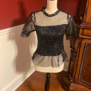 Sparkles black top